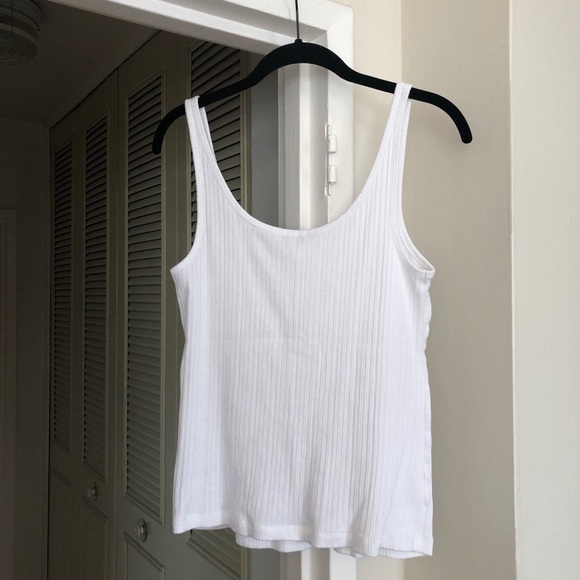 Vince Henley Ribbed Knit Cotton Camisole L - Picture 5 of 6